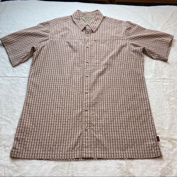 Eddie Bauer Short Sleeve Button Down Shirt Size Large - Picture 1 of 11